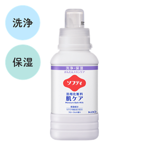 ソフティ 浴用化粧料 肌ケアの商品画像。